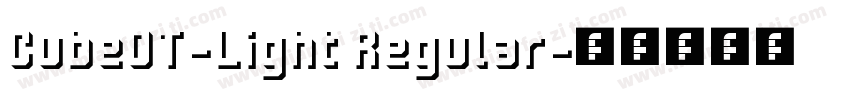 CubeOT-Light Regular字体转换